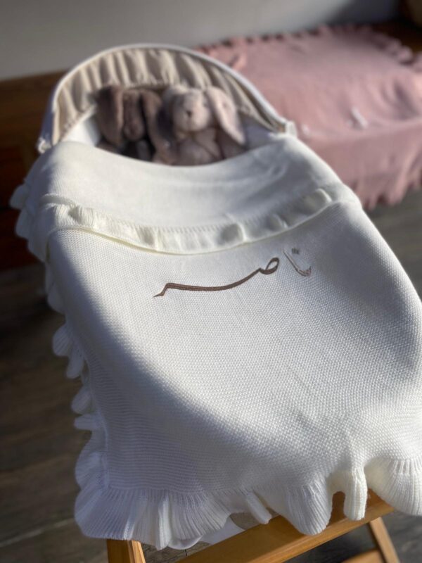 Ruffle Knit Blanket (only baby name) - Image 5